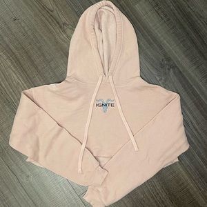Ignite blush pink cropped sweatshirt size small